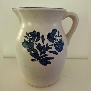 Elegant Blue Yorktown Blue Stoneware Water Pitcher. 416Y USA